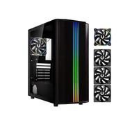 Caja de PC sin fuente de alimentación - BITFENIX Saber Mesh (Negro) - Media torre - Formato ATX