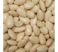 Caja de peladillas, 1 kg, color marfil con almendras