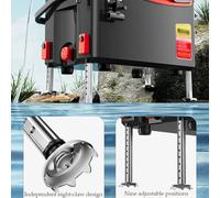 Caja de Pesca Competición Ultraligera 4,8 kg con Accesorios Magnesio y Aluminio Diseño sin Instalación Patas 9 Niveles for Todo Terreno