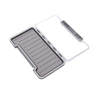 Caja de Pesca con Mosca, Contenedor de Moscas de Pesca, Capa de Espuma Ligera, Carcasa de ABS para Exteriores(Agujero Triangular)