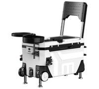 Caja de Pesca con Ruedas de Alta Resistencia de 35 l, diseño con Rodillos, Patas de aleación de Aluminio y magnesio, Almacenamiento de Aparejos Compuesto de ABS con Aislamiento.