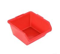 Caja de piezas de almacenamiento Caja de componentes de plástico para clasificación de tornillos, organizador de herramientas, contenedor de herramientas, azul, tamaño grande (mediano-rojo)