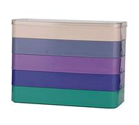 Caja de piezas de reloj, material plástico Tres formas Caja de tornillos de reloj Durabilidad para oficina para trabajo Tienda para casa para escuela(rectangle)