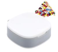 Caja de píldoras - Almacenamiento de gran capacidad con 4 compartimentos, tableta portátil para viajar, contenedor pequeño y bolsa de mano