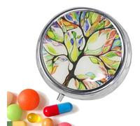 Caja de píldoras portátil - Estuche para píldoras diario con 3 compartimentos | Almacenamiento para aceite de pescado ideal para viajes profesionales, campus, hotel, exterior, viajes largos y