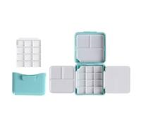 Caja de pintura de acuarela con cubo de lavado de pinceles para artistas, estudiantes, acuarelas, óleos, acrílicos, gouaches, almacenamiento de paleta de pintura