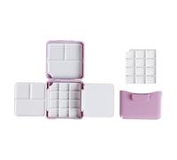 Caja de pintura de acuarela con cubo de lavado de pinceles para artistas, estudiantes, acuarelas, óleos, acrílicos, gouaches, pintura, estuche de viaje