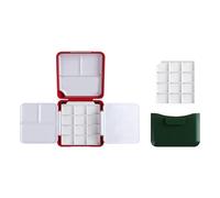 Caja de pintura de acuarela con cubo de lavado de pinceles para artistas, estudiantes, acuarelas, óleos, acrílicos, gouaches, pintura, estuche de viaje