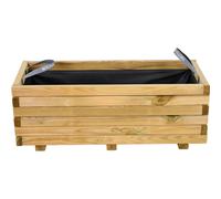 Caja De Plantas Taunus Para Balcón Moderna 90 90x40x35cm De Madera De Pino