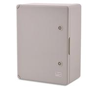 Caja de plástico ABS BOXEXPERT Armario de distribución para flotas IP65 gris/transparente (ABS, 400x300x170mm gris)