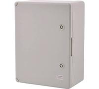 Caja de plástico ABS BOXEXPERT Armario de distribución para flotas IP65 gris/transparente (ABS, 400x300x170mm gris)