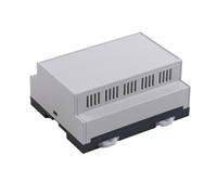 Caja de plástico ABS for riel DIN, 105,6 x 86,81 x 48,4 mm, for controlador PLC, electrónica for el hogar inteligente, carcasa for sensores(BRT80034-B8)