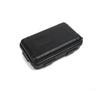 Caja de plástico impermeable hermética multiusos para viajes y camping, mantiene tus objetos de valor seguros y secos (negro)