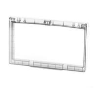 Caja de plástico para 86 tomas de pared montadas directamente sobre para proteger componentes eléctricos en ambientes húmedos como baños y patios (transparente)