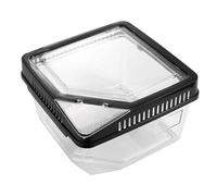 Caja de plástico para cría de reptiles, jaula de terrario, caja de visión de insectos, para tarántulas de caracol de araña, lagarto