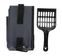Caja de Plegable para Gatos, Caja de de Viaje Portátil de Tela Oxford 600D, Bandeja de Inodoro para Gatos a Prueba de Fugas con Tela de Paraguas, Transportador de Plegable (L)