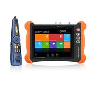 Caja de polvo, Comprobador de CCTV HD con pantalla Retina 2K de 8 pulgadas y funciones completas con cámara IP 3G-SDI HD-SDI 8MP CVI TVI AHD 8MP EX-SDI Para amolar y pulir(X9-ADHS)