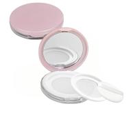 Caja de polvo con borla de 3 g-5 g, vacío, rellenable, caja de polvo suelta, portátil, con espejo, de plástico, para manualidades, Bb/CC, crema líquida