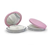 Caja de polvo contenedor de cosméticos de viaje vacío recargable tarro cosmético olla suelta cara tamiz de polvo caja con espejo 10 g 20 g, 3g 1pc No.v