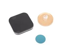 Caja de polvo de cierre de moda de 59 mm, ajuste preciso con tecnología de sello a presión para un posicionamiento estable del polvo, caja de cosméticos de hierro permanente