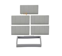 Caja De Polvo, Marco De Filtro HEPA, Sellos De Goma, Red De Prefiltro, Compatible Con Vileda, VR 302, Accesorios De Repuesto For Aspiradora Robótica, Contenedor De Polvo, Colector De Polvo(6pcs)
