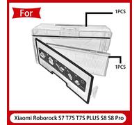 Caja de polvo para Xiaomi Roborock S7 T7S T7S PLUS S8 S8 Pro Robot aspirador contenedor de polvo repuestos Verde claro
