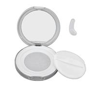 Caja de Polvo Vacía de 3 G, Contenedor de Estuche de Rubor con Ajuste de Maquillaje Portátil Suelto Recargable con Soporte para Hojaldre Espejo Delgado Compacto y Tamiz de Red