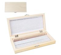 Caja de Portaobjetos Microscopio, Almacenamiento Biología Microscopio Científico Afilada Sin Bordes Biológicos Gran Capacidad Madera Colección Hebilla para Estudiante Escuela Diapositivas Preparadas