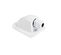Caja de prensaestopas Entrada Cable Doble Panel Solar Techo Autocaravana Accesorios Coche yate Orificio Blanco RV,Ahorro de Espacio Compacto(Single Hole White)