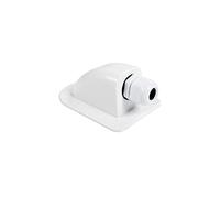 Caja de prensaestopas Entrada Cable Doble Panel Solar Techo Autocaravana Blanco Doble Orificio RV Yacht Accesorios Coche Nuevo,Ahorro de Espacio Compacto(Single Hole White)