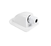 Caja de prensaestopas Entrada un Solo Cable Panel Solar Techo Autocaravana Blanco Agujero único RV Yacht Accesorios for automóviles,Ahorro de Espacio Compacto(Single Hole White)