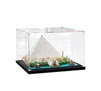 Caja De Presentación De Acrílico, Vitrina acrílica para el Modelo Lego 21058 Gran pirámide de Giza, Caja De Presentación Transparente A Prueba De Polvo, 40*40*25cm, (Modelo No Incluido) ( Color : 2mm