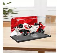 Caja de presentación para LE-GO para 10330 McLa*ren MP4/4 y Ayrton Sen*na, acrílico transparente a prueba de polvo (sin modelo) (E)