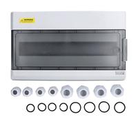 Caja de protección de distribución Carril DIN de 18 vías Caja de conexiones transparente impermeable IP66 para exteriores para comunicaciones eléctricas Equipos de extinción de