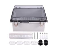 Caja de Protección WiFi para Exteriores, Resistente A la Intemperie, con Cerradura, para Enrutador e Interruptor, Impermeable, 8,7 X 6,7 X 4,3