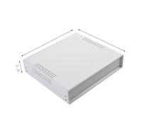 Caja de proyecto de hierro de 190x170x50 mm, caja de conexiones for bricolaje con panel ABS, caja de distribución metálica, armario electrónico(BDA40012(W170)-A1)