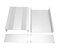 Caja de Proyectos con Caja de Aluminio - Caja de Enfriamiento Electrónico Tipo Dividido - 54 x 145 x 200 mm - Superficie Arenada con Ranuras Internas para PCB para Instrumentos y