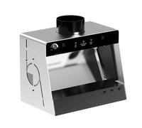 Caja de pulverización portátil para aerógrafo, cortina de agua, cabina de pulverización con escape frontal + estructura de presión negativa, velocidad de viento ajustable, doble filtración, para