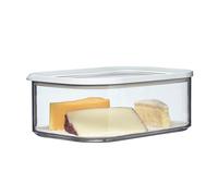 Caja de queso Mepal MODULA para cheddar o mozzarella con tapa transparente, herm?tica, port?til, sin BPA, capacidad de 68 oz, 1 unidad
