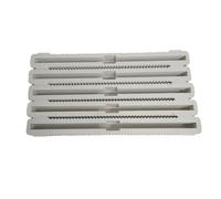 Caja de quillas for Longboard 10 Pulgadas, Color Negro, 5 Unidades, plástico FCS Centre(White)