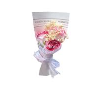 Caja de ramos de flores preservadas multicolor para confesión de vacaciones, soporte decorativo para ramos de flores secas (C, talla única)