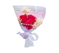 Caja de ramos de flores preservadas multicolor para confesión de vacaciones, soporte decorativo para ramos de flores secas (D, talla única)