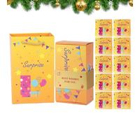 Caja de rebote de Navidad, caja de regalo rebotante, caja de sobre rojo, cajas de dinero con sobres rojos que rebotan para dinero, joyas y suministros divertidos para fiestas navideñas (multicolor)