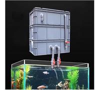 Caja de recambio para tanque de peces, kit de filtro grande para estanques, ciclo de agua externo, sin bomba y medios de filtro (tamaño: 30 x 20 x 34 cm)