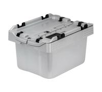 Caja de recogida de pilas CEMO, de PEAD, capacidad 16 l