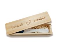 Caja de recuerdo para prueba de embarazo, anuncio de embarazo para marido, anuncio de bebé para abuelos, anuncios de revelación de bebé, ideas sorpresa, soporte de prueba, nuestra próxima aventura
