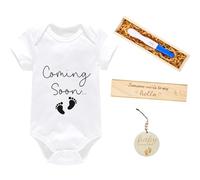 Caja de recuerdo sorpresa AAA para papá, prueba de embarazo, anuncio de bebé de madera, anuncio de bebé, CCC, conjunto de regalo para marido y abuelos