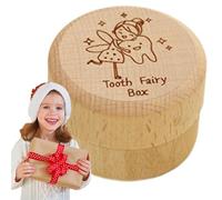 Caja de recuerdos de dientes, Caja de hada de los dientes,Lindo soporte de madera para dientes perdidos | Regalos de hadas, protector de dientes para regalo de cumpleaños de baby shower,