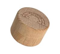 Caja de recuerdos de madera natural para dientes de bebé con cubierta acrílica transparente y diseño de almacenamiento seguro, colección de tiempo de dientes de madera