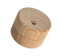 Caja de recuerdos de madera natural para dientes de bebé con cubierta acrílica transparente y diseño de almacenamiento seguro, colección de tiempo de dientes de madera